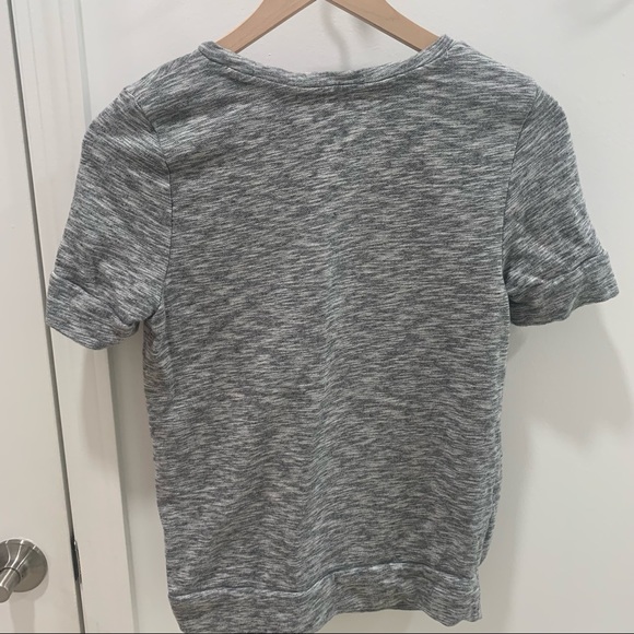 Ann Taylor LOFT Jeweled Neckline Embellished Short Sleeve Top - Picture 6 of 6